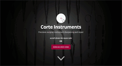 Desktop Screenshot of corteinstruments.com