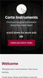 Mobile Screenshot of corteinstruments.com